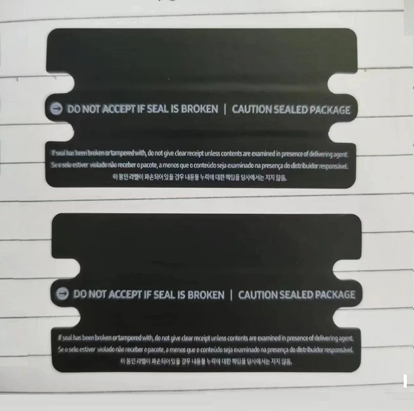 50ШТ для Samsung Galaxy S23 Ultra S23Plus Оберните пластиковым уплотнением Заводскую пленку Упаковка коробки Защитная этикетка Запечатывающая Наклейка Пленка