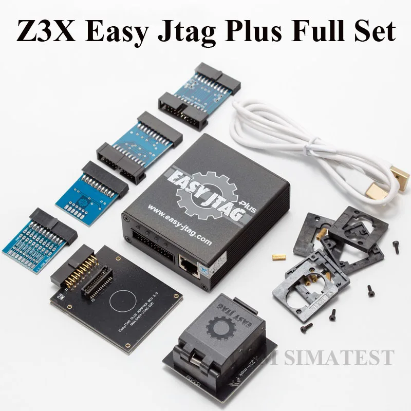 Оригинальная коробка z3x Easy Jtag Plus 2023 года выпуска + адаптер для сокета EMMC