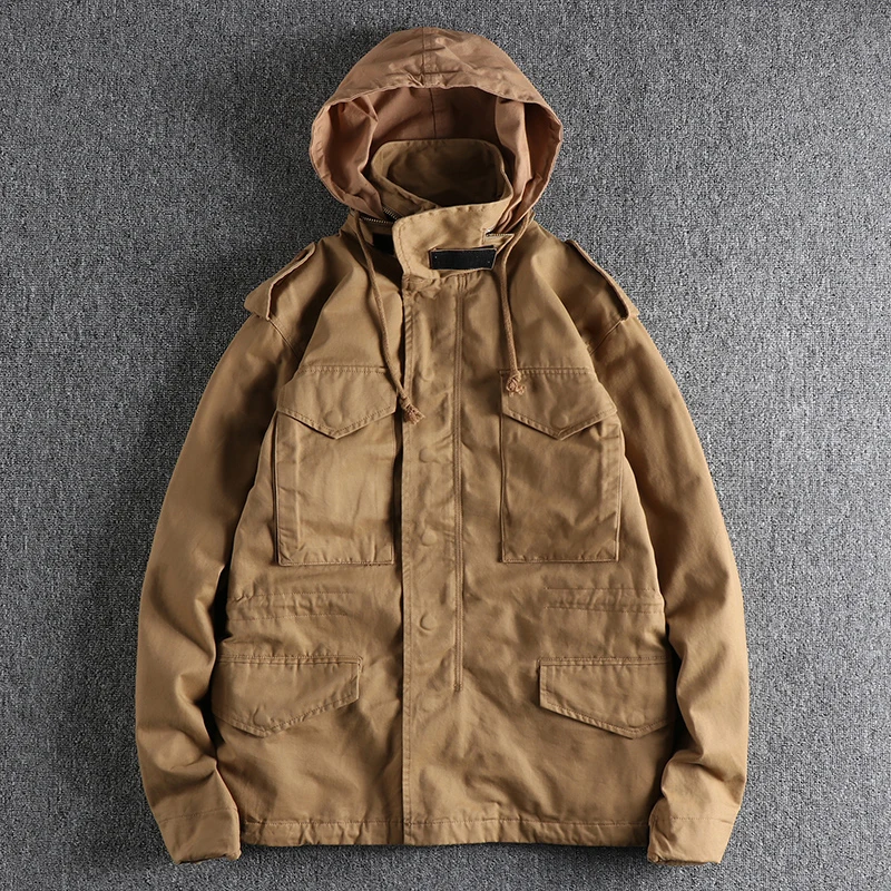 Повседневная куртка 2022, мужская модная хлопчатобумажная Толстая рабочая одежда, пальто, верхняя одежда 1380