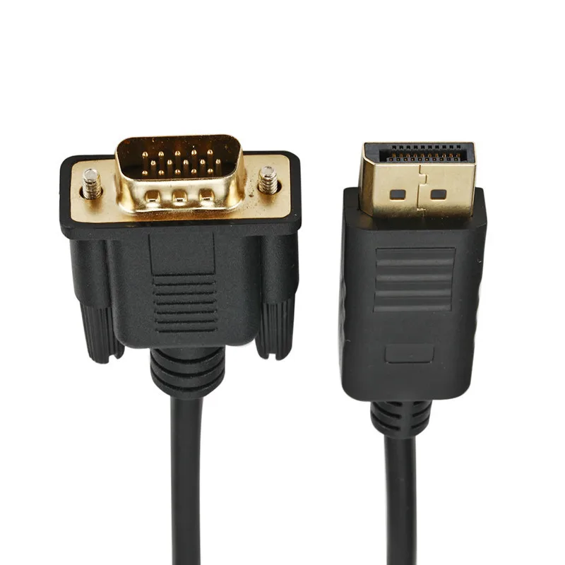 Высококачественный кабель-адаптер DisplayPort Display Port DP-VGA для ПК, ноутбука, ТВ-монитора, проектора