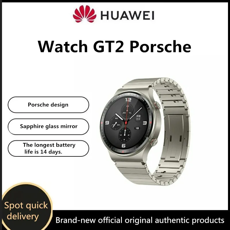 Huawei WATCH GT2 Porsche Design Лимитированная серия Сапфировых Зеркальных Спортивных Смарт-часов Call Bluetooth Music Длительный срок службы