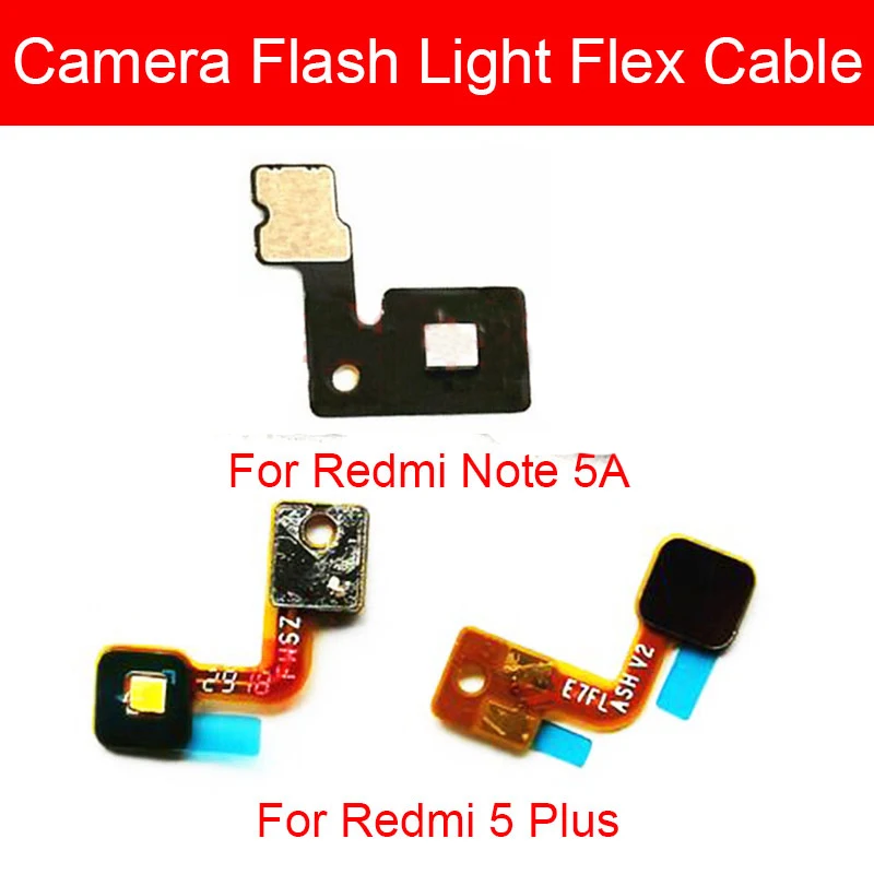 Гибкий кабель для вспышки камеры для Xiaomi Redmi Note5A 5Plus, вспышка для камеры, датчик приближения, Гибкая лента, Запасные части