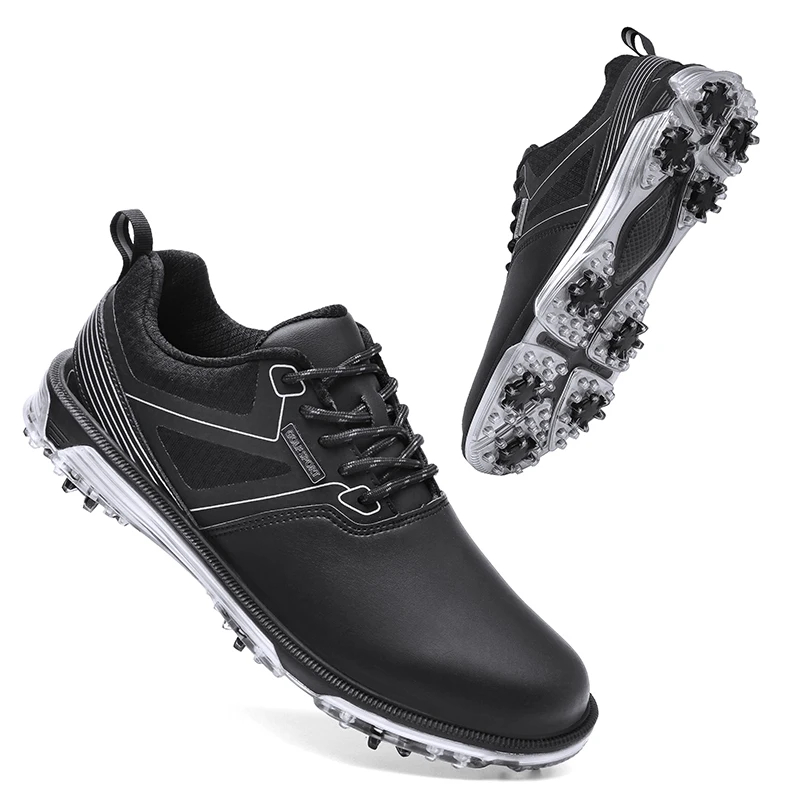 Профессиональная тренировка по гольфу для мужчин; Роскошная брендовая спортивная обувь; Мужская Противоскользящая обувь для гольфа; Мужская обувь для бега трусцой; Мужские большие размеры 40-47