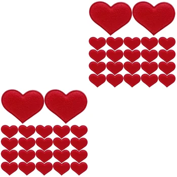 100 шт Свадебная Заколка для волос Наклейки в виде сердечек Нашивки в форме формы Украшения для церемонии Любовные Украшения Аппликации Кулон  5