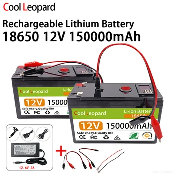 Новый Литий-ионный аккумулятор 18650 12V 150Ah, Встроенный BMS, Для Опрыскивателя, Электромобиля, Светодиодной лампы, Литий-ионный аккумулятор большой емкости  5