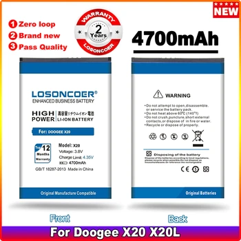LOSONCOER 4700 мАч BAT17582580 Для DOOGEE X20 X20L Аккумулятор Мобильного Телефона Батареи + Быстрое Прибытие  2