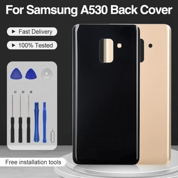Оптовая продажа для Samsung Galaxy A530 Задняя крышка Корпус задней двери A8 2018 Запасные части для задней крышки батарейного отсека  3