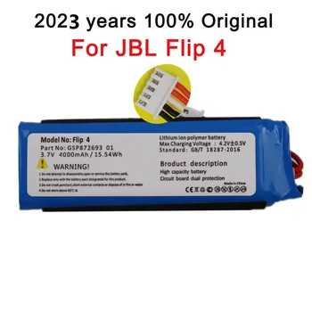 2023 Года 4000 мАч Оригинальная Аккумуляторная Батарея Беспроводной Bluetooth Динамик Для JBL Flip4 Flip 4 GSP872693 01 Bateria В Наличии  5