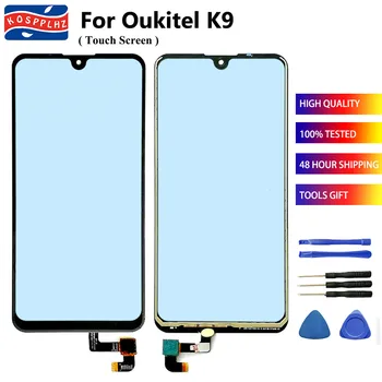 Для Oukitel K9 Замена объектива на внешней стеклянной панели сенсорного экрана для OUKITEL K9 Переднее стекло + клей  0