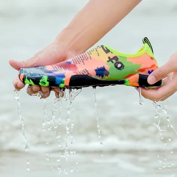 4511-12 Летние однотонные кроссовки унисекс, Модные сандалии, обувь для плавания, быстросохнущая водная обувь и детская водная обувь  10