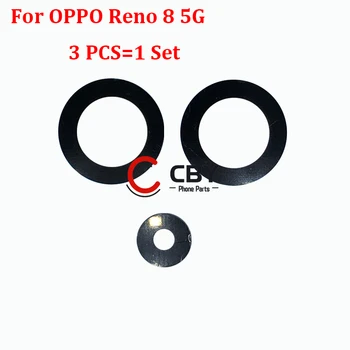 Для OPPO Reno 8 8 Pro Задняя камера Стеклянная крышка объектива с наклейкой Клей с наклейками  5