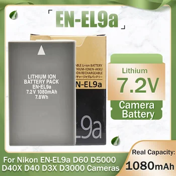 7,2 В 1080 мАч EN-EL9a ENEL9a Литиевая Аккумуляторная Батарея Для Камеры Nikon EN-EL9a D60 D5000 D40X D40 D3X D3000 D30 Ячейки Камер  4