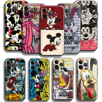 Disney Mickey Mouse Duck Для Apple iPhone 13 12 11 Pro Max Mini X XR XS Max SE 5 5s 6 6S 7 8 Plus Чехол Для телефона Coque Soft Funda  5