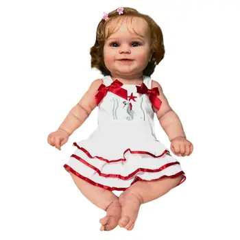 23 ’Куклы Реборнс Подарок для девочек, Интерактивная Мягкая Развивающая игрушка для всего тела, Прямая поставка  5