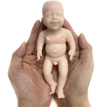 Игрушка для сна в кроватке для новорожденных, Аксессуары для новорожденных, украшение детской комнаты, экологически чистая белая кукла с телом эмбриона, Подарки для детей  5