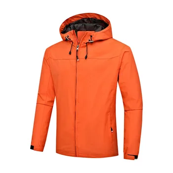 Модная мужская уличная куртка Ветрозащитная водонепроницаемая, впитывающая влагу осенне-зимняя мужская ветровка, верхняя одежда на молнии, топы больших размеров  4
