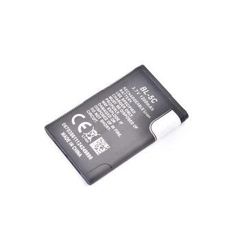 литиевая батарея емкостью 1200 мАч BL-5C для мобильного телефона Nokia, аккумуляторная карта, динамик, перезаряжаемый черный  1