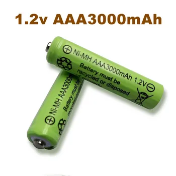 AAA 3000 мАч 3A 1,2 В Ni-MH желтый аккумуляторный элемент для MP3 RC игрушек светодиодный фонарик фонарик  5