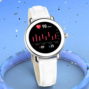 2023 Новые Модные Женские Смарт-часы Ультратонкие 1,09-Дюймовые HD Цветные Сенсорные Часы С Менструальным циклом, Напоминающие ЭКГ + PPG Smartwatch Для женщин  5