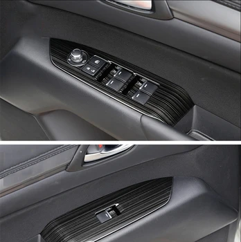 Для Mazda CX-5 CX5 RHD Правый Руль 2017-2019 Кнопка Подъема Окна Двери Автомобиля Переключатель Крышки Панели Отделка Украшения Автомобильные Аксессуары  10