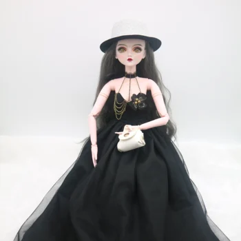 1/3 пластиковых кукол BJD, модная ручная работа, индивидуальная совместная подвижная кукла, продается с платьем и париком  3