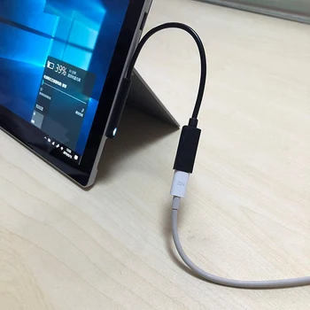 Розничная продажа 0,2 М Женский Зарядный Кабель USB-C для Surface Pro 6/5/4/3 Surface Laptop 1/2, 45 Вт 15 В Кабель Для зарядки PD  5