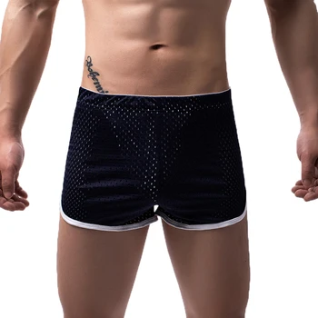Летние мужские шорты для фитнеса 3XL, шорты для бодибилдинга, мужские сетчатые дышащие быстросохнущие облегающие сетчатые повседневные джоггеры, спортивная одежда  5