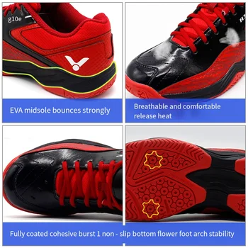 2022 новые мужские и женские кроссовки для бадминтона victor, дышащие высокоэластичные нескользящие спортивные кроссовки для тенниса  5