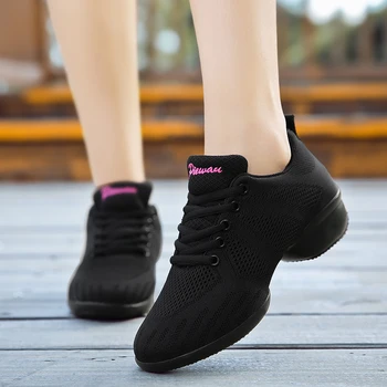 POLALI 2020, Женская танцевальная обувь для фитнеса с дыханием, женские танцевальные кроссовки, обувь для занятий джазовыми танцами, Обувь для детей, мальчиков и девочек  5