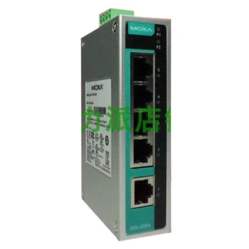 Новое оригинальное фото для MOXA EDS-205A-T, 5-портовый промышленный коммутатор Ethernet, широкий температурный режим  5