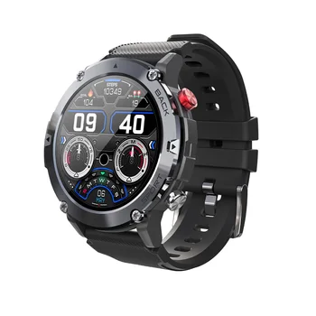 Мужские смарт-часы C21 с Bluetooth-вызовом, водонепроницаемые военные фитнес-браслеты, трекер для Android iOS, умные часы для занятий спортом на открытом воздухе  4