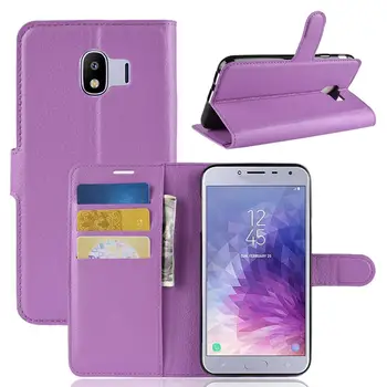 Флип-кожаный Чехол для Samsung Galaxy J4 2018 EU с Подставкой, Отделениями Для карт, Кошельком, Чехлом для мобильного Телефона, версией Galaxy J4 2018 EU  5