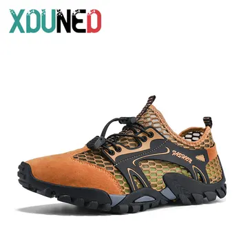 XDUNED Удобные мужские водные ботинки для мужчин, обувь для скалолазания, пешего туризма, обувь для плавания, Мужская уличная пляжная обувь для плавания, кроссовки для босиком  5