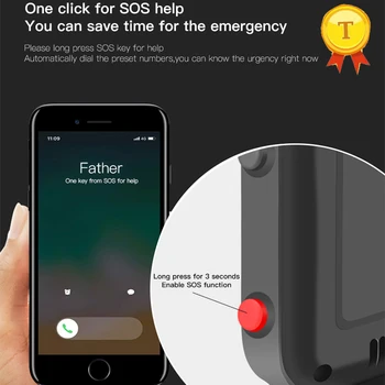 Смарт-часы с GPS для пожилых людей, умные часы для телефона, SOS-вызов, электронное ограждение, защита от потери GPS-трекинга, часы для пожилых людей для iOS Android  5