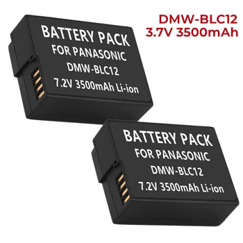 1-5 пакетов емкостью 3,5 Ач, совместимых с аккумуляторами Panasonic DMW-BLC12, DMW-BLC12E, DMW-BLC12PP и Panasonic Lumix DMC-G85, DMC-FZ200, DMC-FZ1000  5