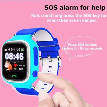 Детские умные часы с сенсорным экраном 1.22, GPS-трекер, GPS + LBS + WiFi, умные часы с защитой от потери GPS-часов с SOS для детей  5