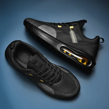 2023 Новые кроссовки для мужчин, дышащие кроссовки для бега, повседневная модная спортивная обувь на шнуровке, мужская обувь  5