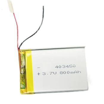 3,7 в Литиевая Батарея Перезаряжаемая 403450 Для mp4 Тахографа Навигатора Bluetooth Динамик 800 мАч  10