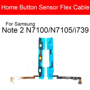 Гибкий кабель Датчика Возврата Кнопки Home Для Samsung Galaxy Note 2 N7100 Замена Гибкого Кабеля Датчика Кнопки Home  10