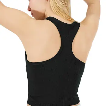 Женский бюстгальтер для йоги, фитнеса и бега Lulu, ткань с резьбой, высокая эластичность, с логотипом, Быстросохнущая, дышащая, бесплатная доставка  10