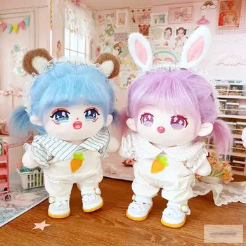 20-сантиметровая кукольная одежда, морковный комбинезон, кружевная повязка на голову, аксессуары для кукол для нашего поколения, Корейские куклы Kpop EXO idol, подарочные игрушки DIY  5