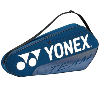 Оригинальная Теннисная Сумка Серии YONEX Team Вмещает до 3 Теннисных Ракеток С Отделением Для Обуви Для Женщин И Мужчин Профессиональная Спортивная Сумка  5